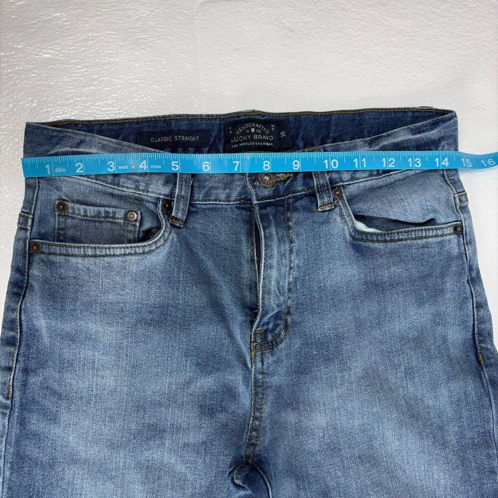Lucky Brand Classic Straight Jeans Adjustable Waistband Boys Size 16 - Picture 10 of 12